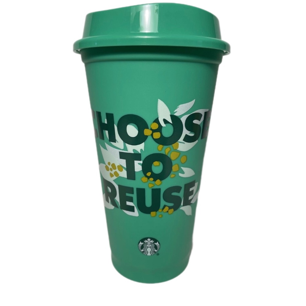 NWT Starbucks 2023 Green ‘Choose to Reuse’ Earth Reusable Cup
